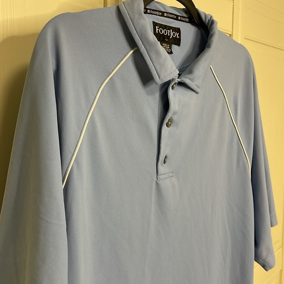 FootJoy FJ Men’s Blue Short Sleeve Golf Polo Shirt Polyester Size Large - Picture 5 of 11